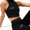 247 Zip Front Performance Crop