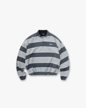 California Striped Henley Sweater