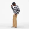 California Striped Henley Sweater
