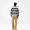 California Striped Henley Sweater