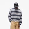 California Striped Henley Sweater