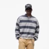California Striped Henley Sweater