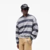 California Striped Henley Sweater