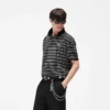California Striped Knitted Polo