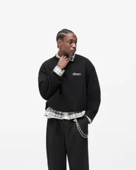 Dual Layer Script Sweater