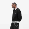Dual Layer Script Sweater