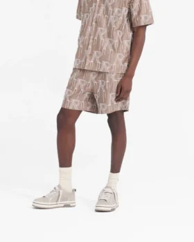 Embroidered Initial Tailored Short