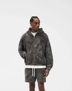 Initial Overdye Realtree® Boxy Zip Through Hoodie