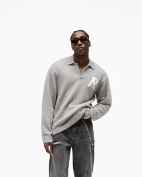 Knitted Boucle Polo