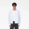 Long Sleeve Sheer Stripe Boxy Shirt