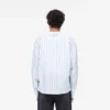 Long Sleeve Sheer Stripe Boxy Shirt