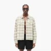 Sheer Long Sleeve Flannel Shirt