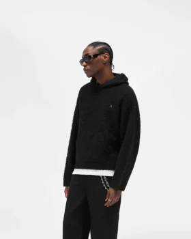 Textured Borg Hoodie