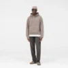 Textured Borg Hoodie